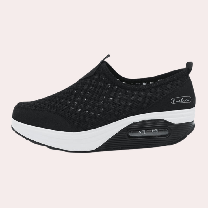 Stylish Breathable Women's Trainers – Comfortable Wedge Heel for All-Day Wear