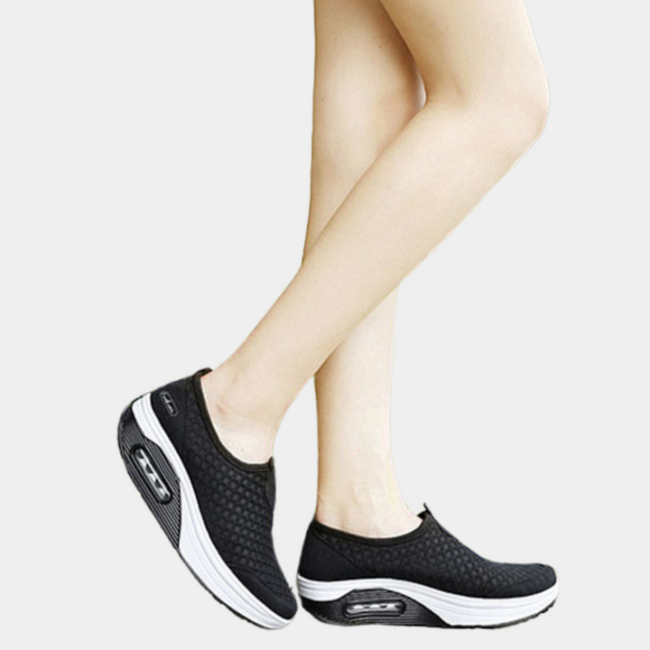 Stylish Breathable Women's Trainers – Comfortable Wedge Heel for All-Day Wear