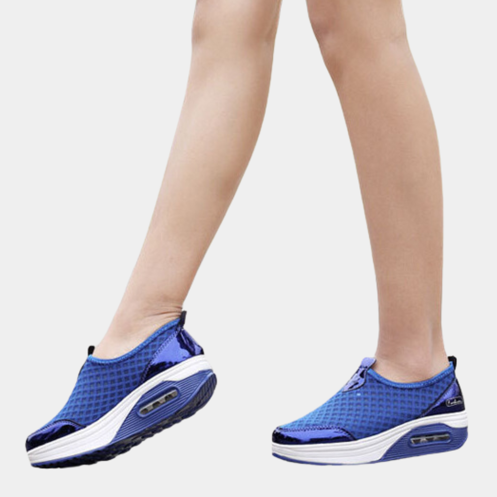 Stylish Breathable Women's Trainers – Comfortable Wedge Heel for All-Day Wear