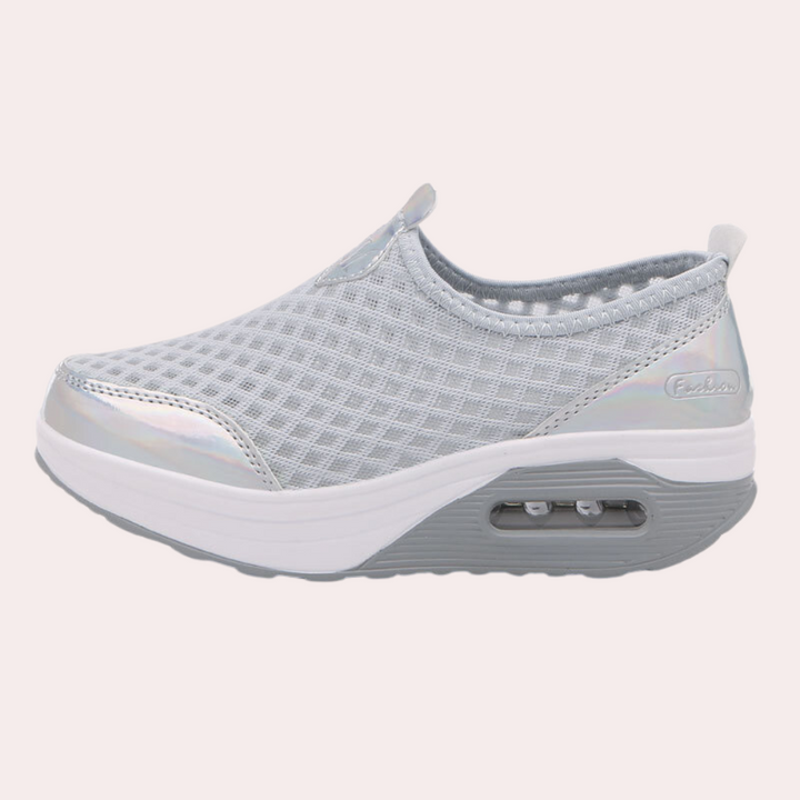 Stylish Breathable Women's Trainers – Comfortable Wedge Heel for All-Day Wear