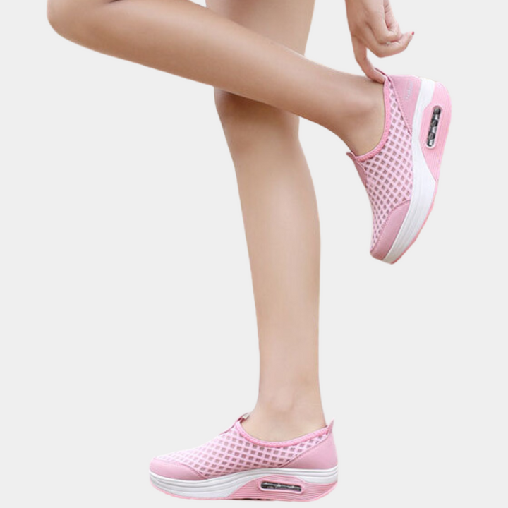 Stylish Breathable Women's Trainers – Comfortable Wedge Heel for All-Day Wear