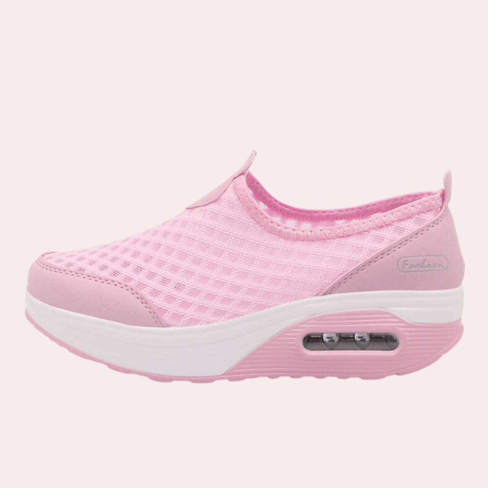 Stylish Breathable Women's Trainers – Comfortable Wedge Heel for All-Day Wear