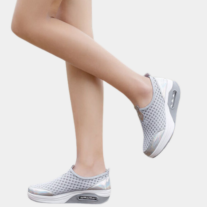 Stylish Breathable Women's Trainers – Comfortable Wedge Heel for All-Day Wear