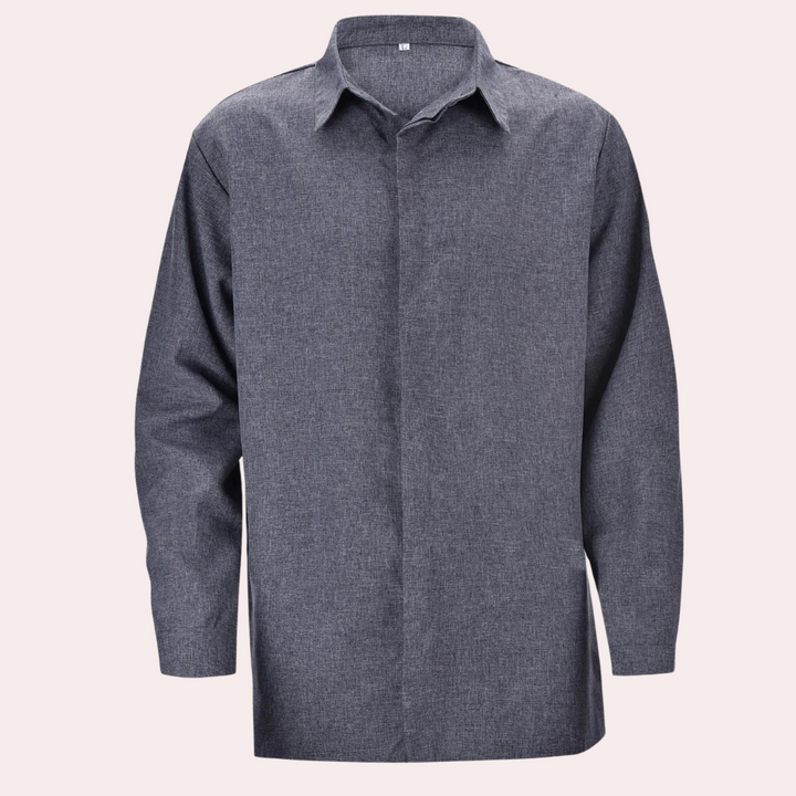 Elegant Long-Sleeved Men's Classic Style Shirt – Sophisticated & Timeless Fashion