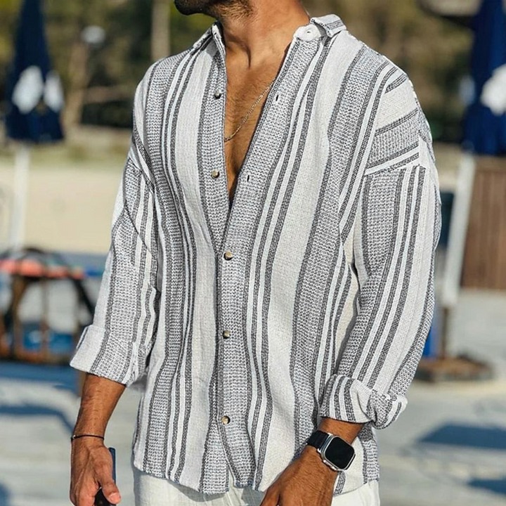 Refreshing Coastal Breeze Men's Shirt – Trendy & Comfortable for Everyday Wear