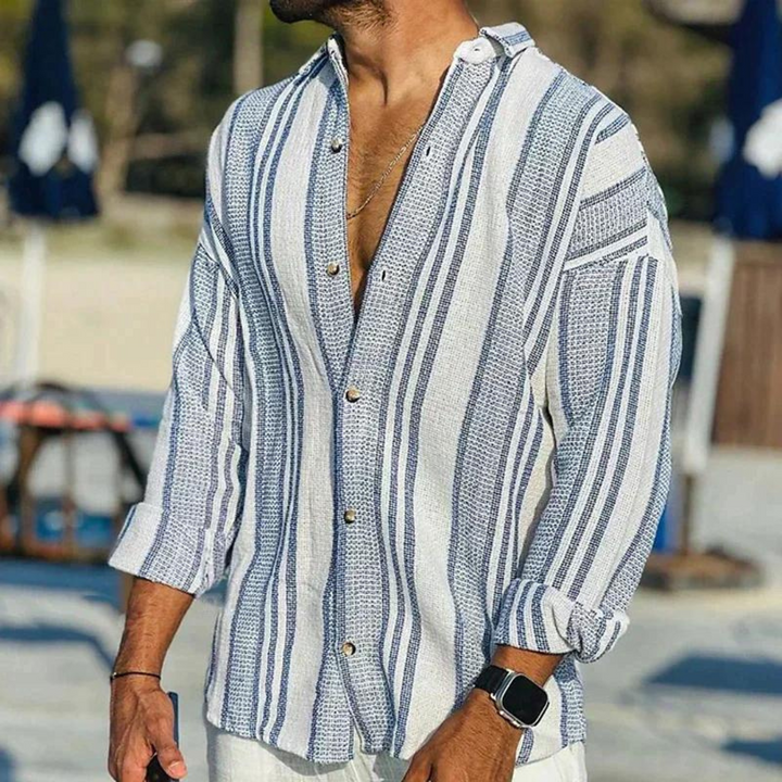Refreshing Coastal Breeze Men's Shirt – Trendy & Comfortable for Everyday Wear