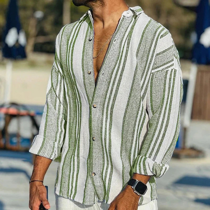 Refreshing Coastal Breeze Men's Shirt – Trendy & Comfortable for Everyday Wear