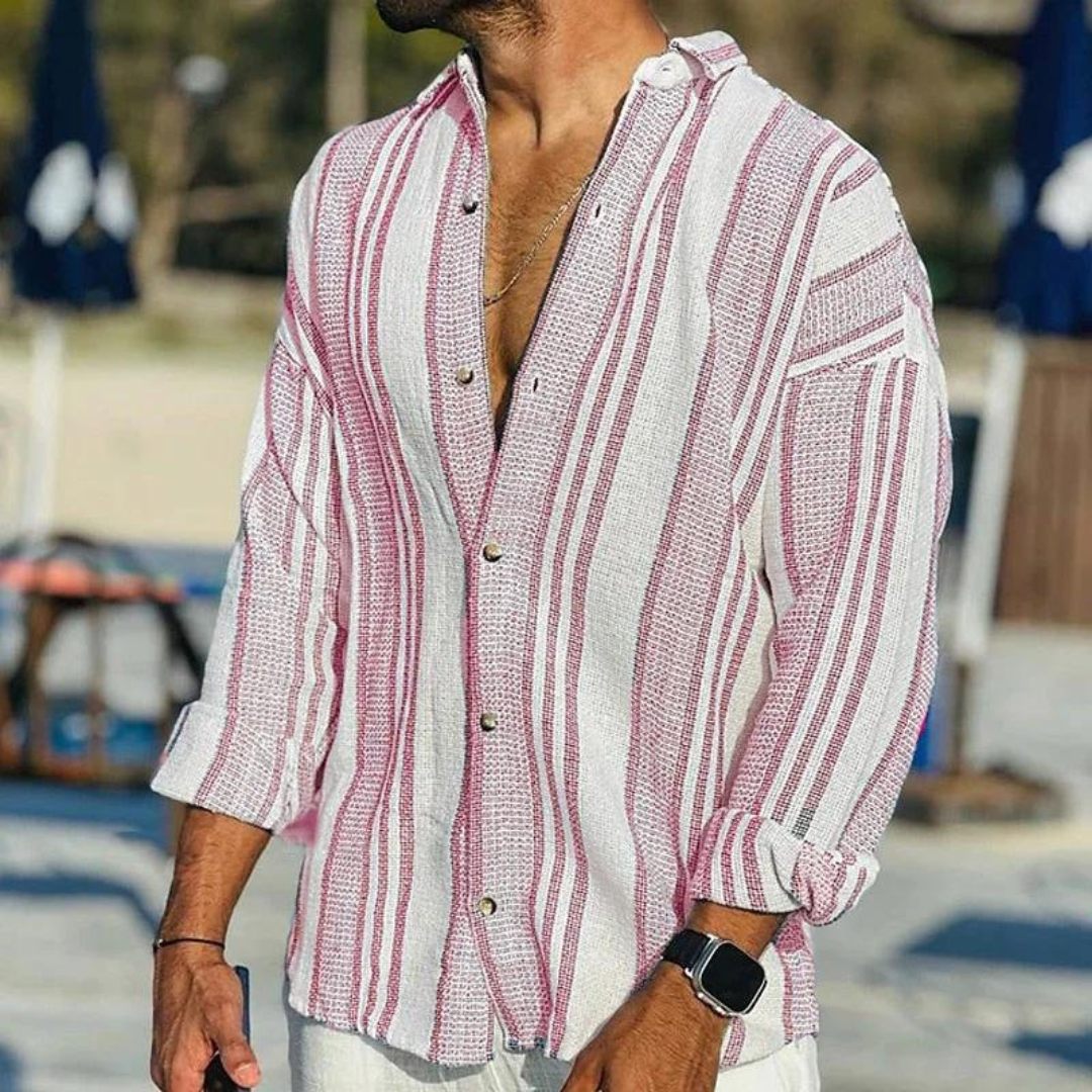 Refreshing Coastal Breeze Men's Shirt – Trendy & Comfortable for Everyday Wear