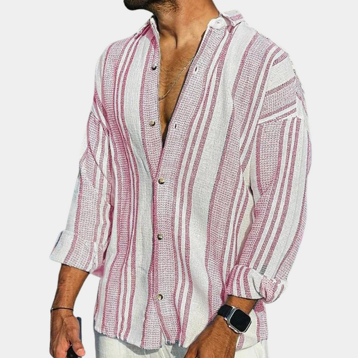 Refreshing Coastal Breeze Men's Shirt – Trendy & Comfortable for Everyday Wear
