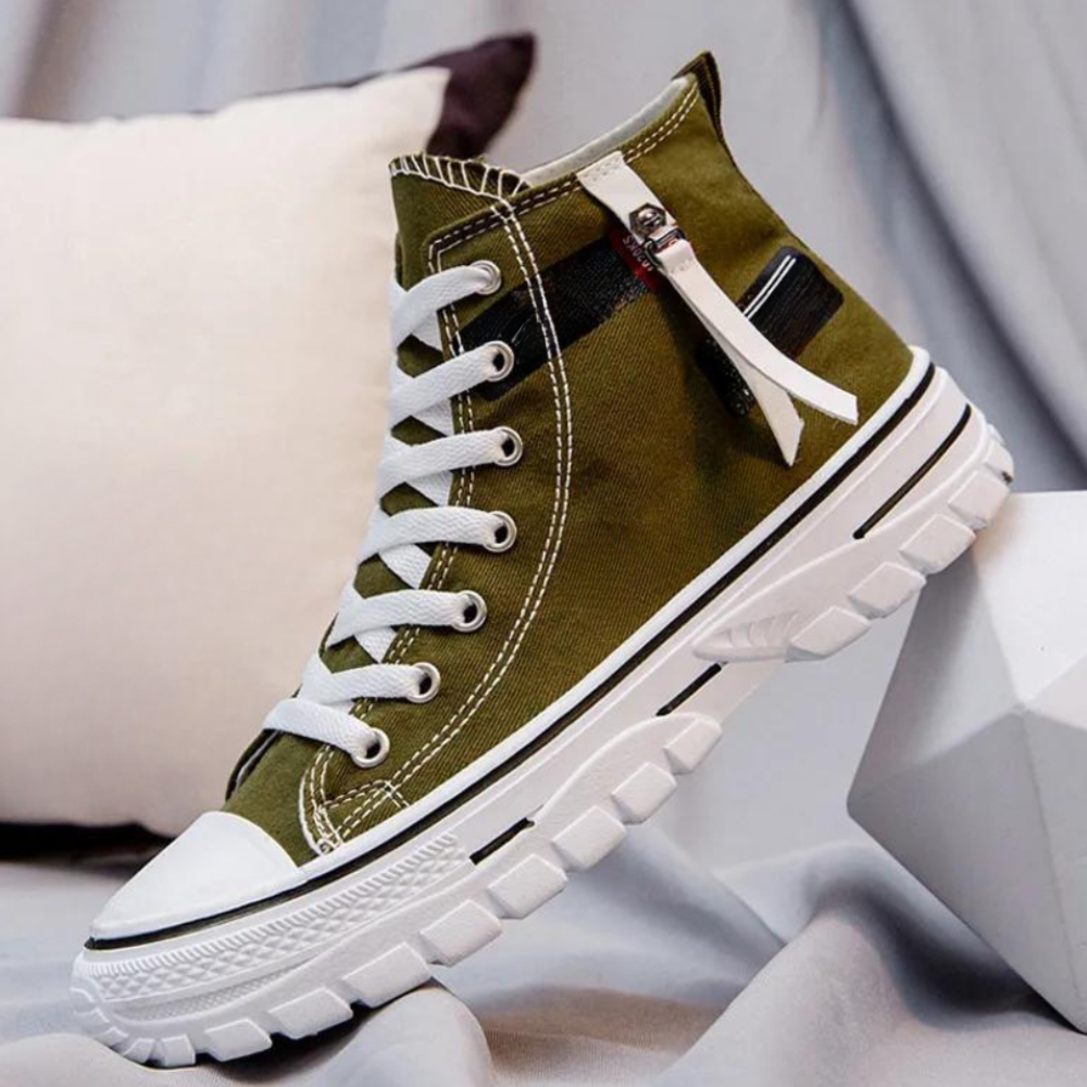 Modern Men's High-Top Sneakers – Trendy & Chic Footwear for Everyday Style