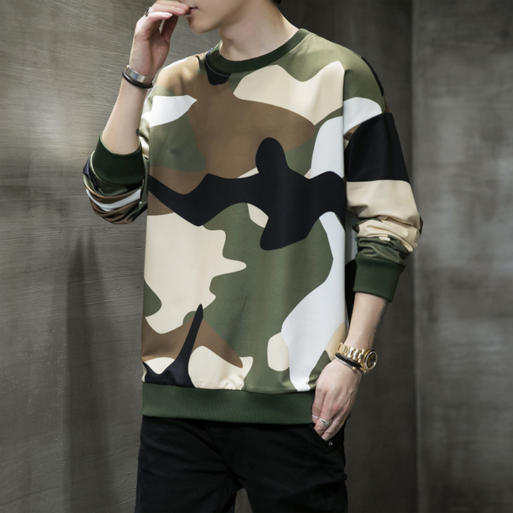 Trendy Camouflage Sweatshirt – Practical & Stylish for Everyday Wear