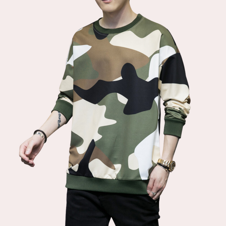 Trendy Camouflage Sweatshirt – Practical & Stylish for Everyday Wear