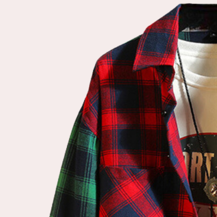 Stylish Colourful Checkered Men's Shirt – Trendy & Modern Wardrobe Essential