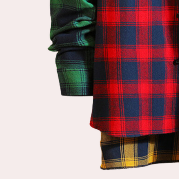 Stylish Colourful Checkered Men's Shirt – Trendy & Modern Wardrobe Essential