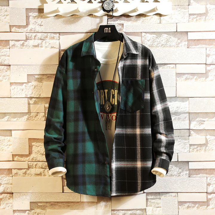 Stylish Colourful Checkered Men's Shirt – Trendy & Modern Wardrobe Essential