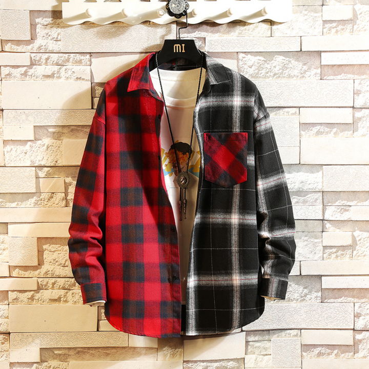 Stylish Colourful Checkered Men's Shirt – Trendy & Modern Wardrobe Essential