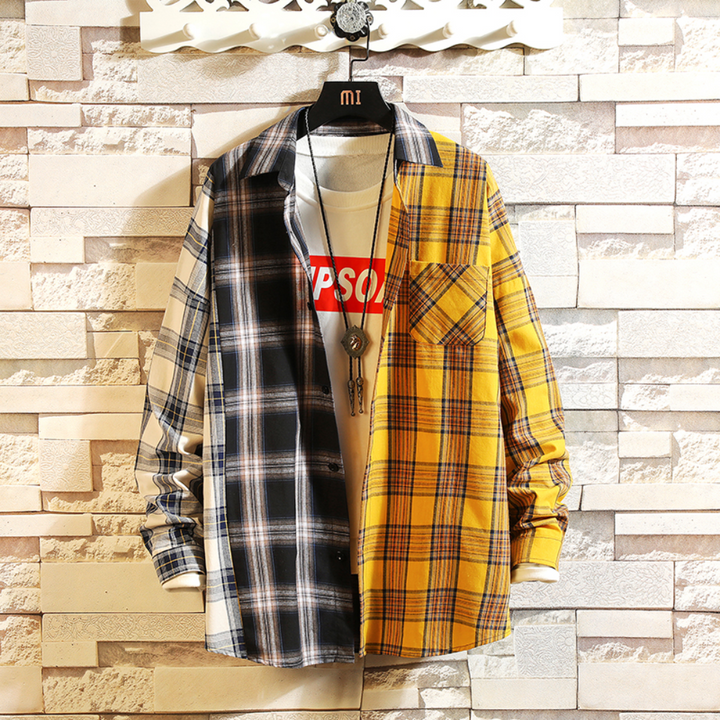 Stylish Colourful Checkered Men's Shirt – Trendy & Modern Wardrobe Essential