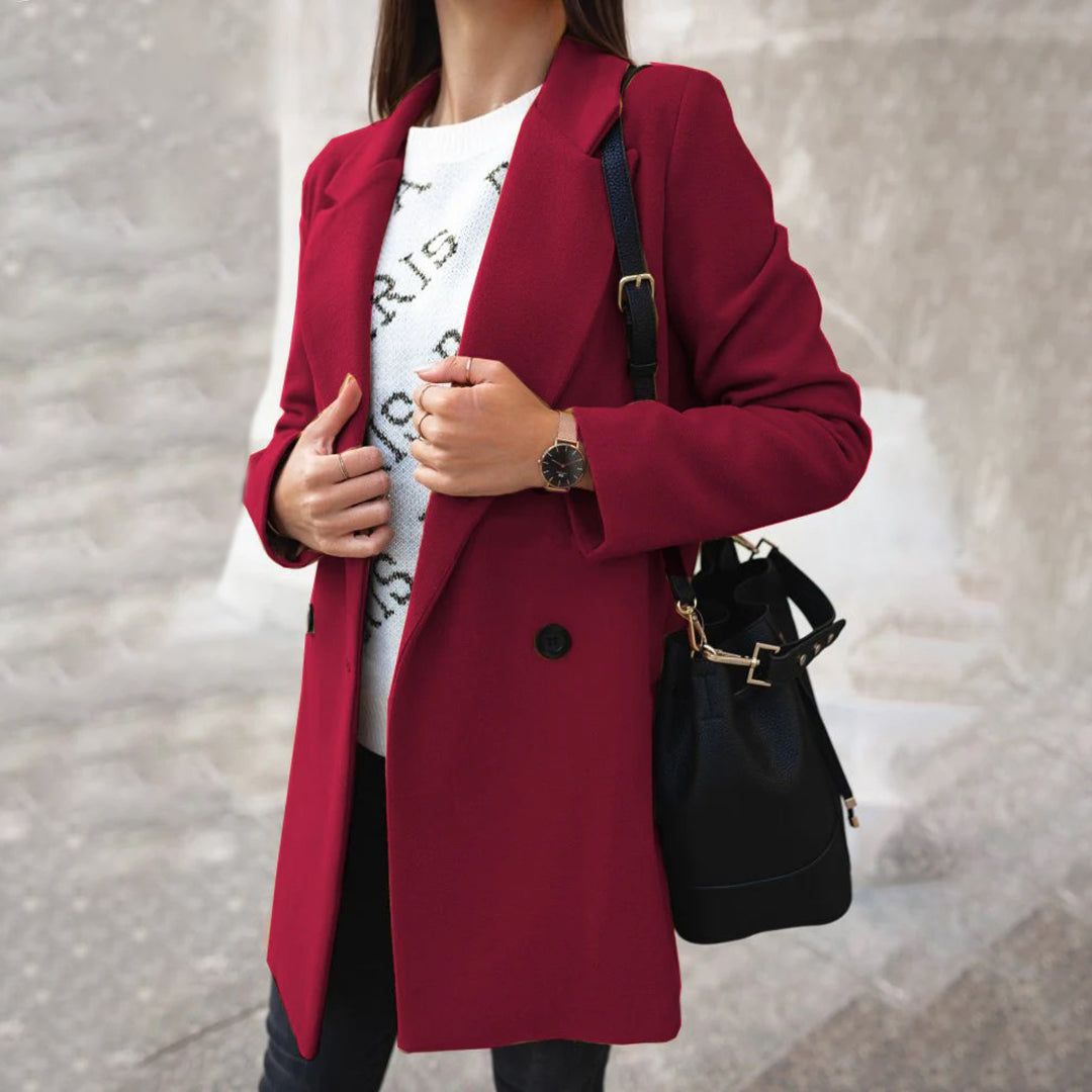 Elegant Long Winter Coat – Sophisticated Style for Cold Weather