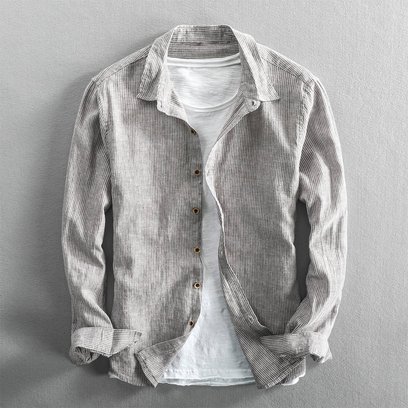 Striped Linen Shirt – Trendy & Relaxed Summer Essential