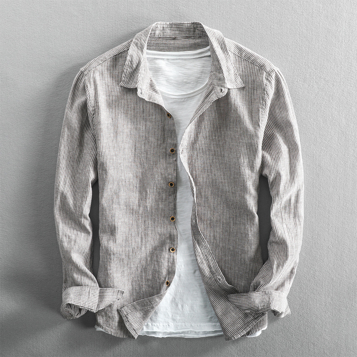 Striped Linen Shirt – Trendy & Relaxed Summer Essential