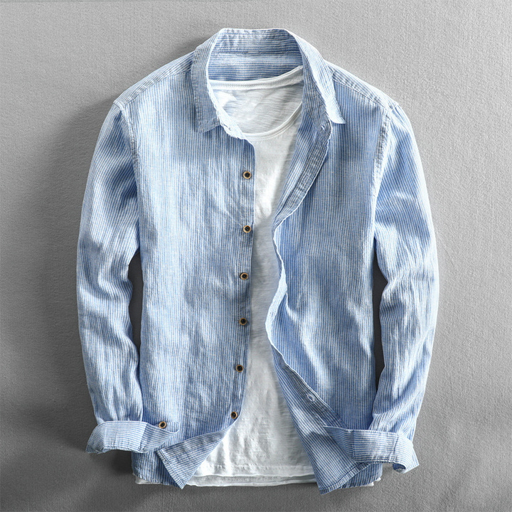 Striped Linen Shirt – Trendy & Relaxed Summer Essential