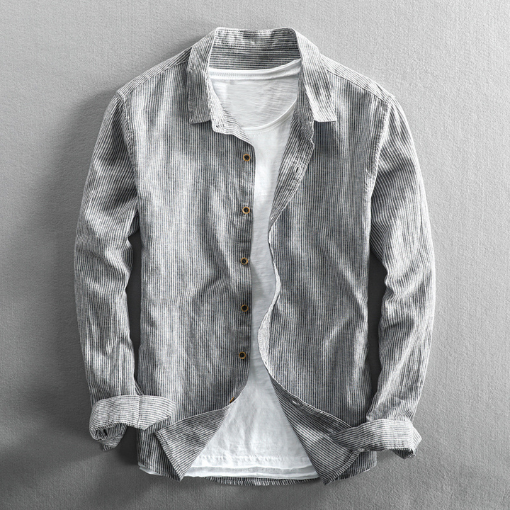 Striped Linen Shirt – Trendy & Relaxed Summer Essential