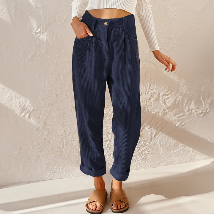High Waist Corduroy Pants – Trendy & Comfortable Style