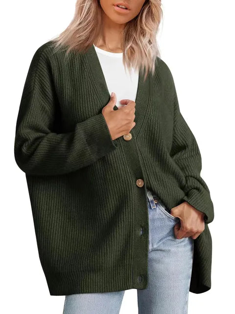 V-Neck Cashmere Cardigan – Elegant & Sophisticated Layering Essential