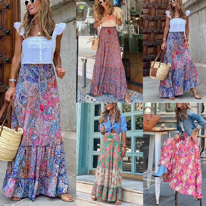 Printed Beach Skirt – Trendy & Flowing Summer Essential