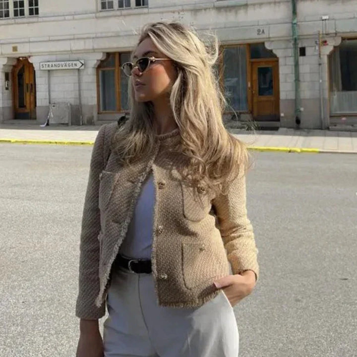 Modern Tweed Jacket – Chic & Stylish Layering Piece