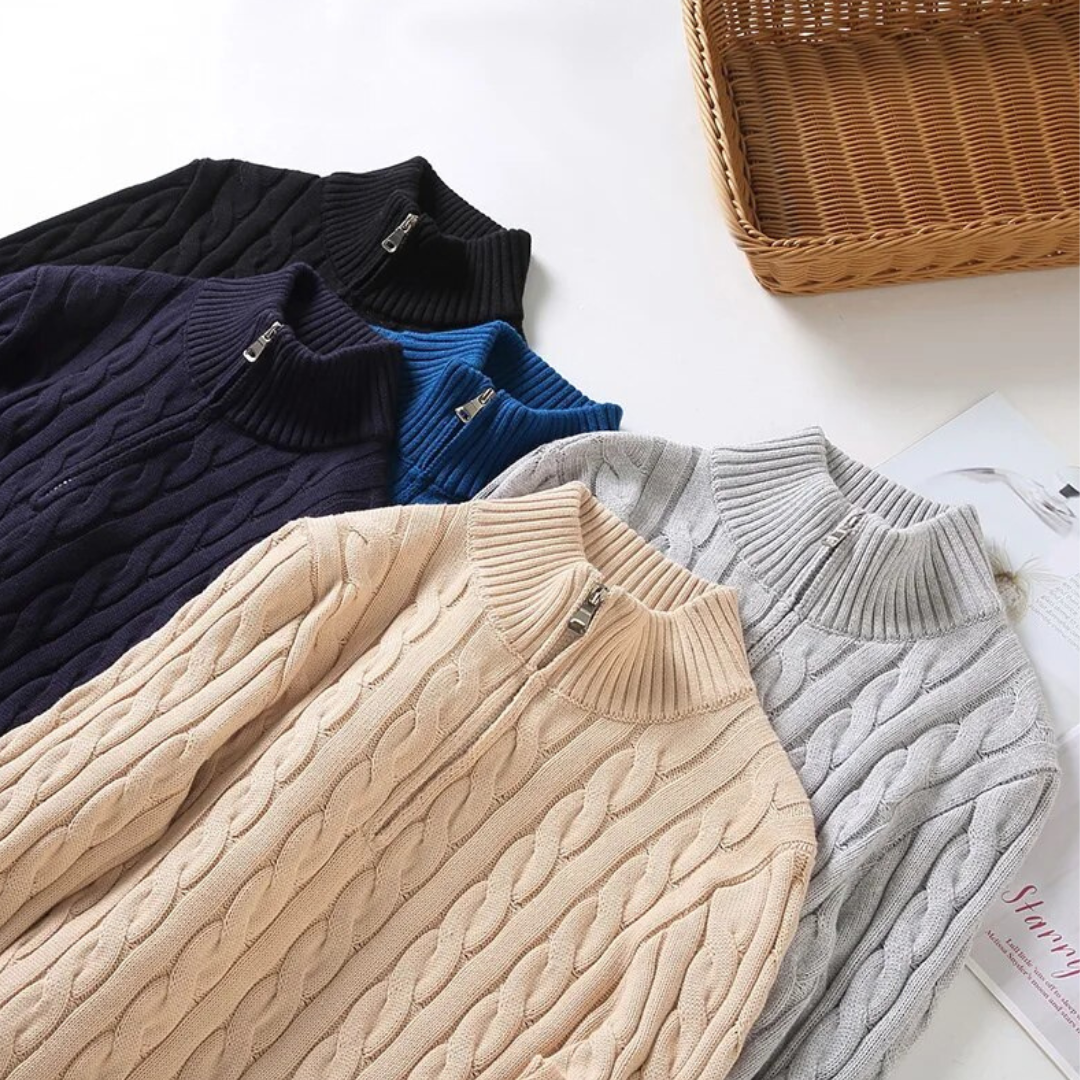 Warm Halfzip Sweatshirt – Trendy & Comfortable Layering Piece