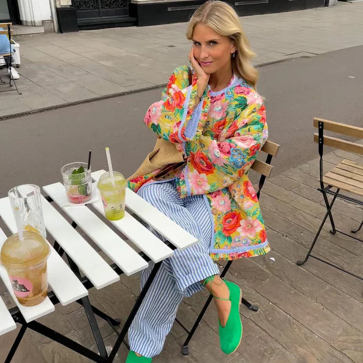 Blossom Quilted Jacket – Trendy & Chic Outerwear for a Stylish Look