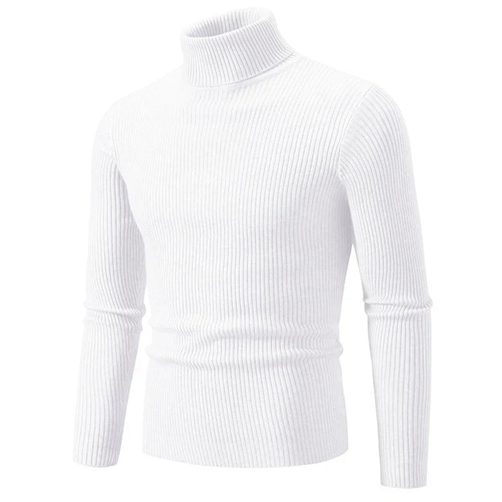 Turtleneck Ribbing Sweater – Trendy & Comfortable Knitted Style