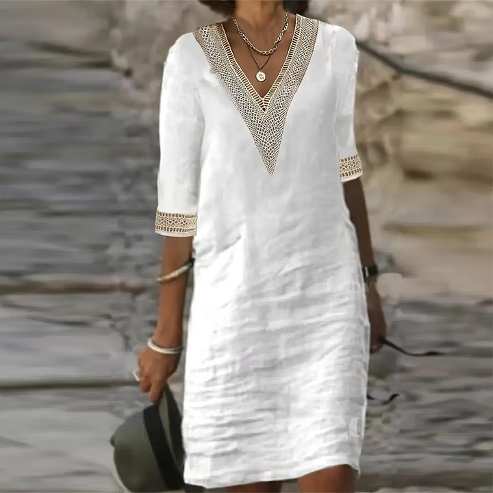 Cotton Linen Summer Dress – Trendy & Comfortable Look for Warm Days
