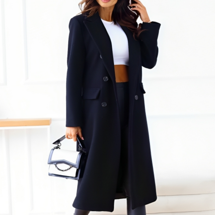 Elegant Wool Winter Coat – Sophisticated Style for Cold Weather
