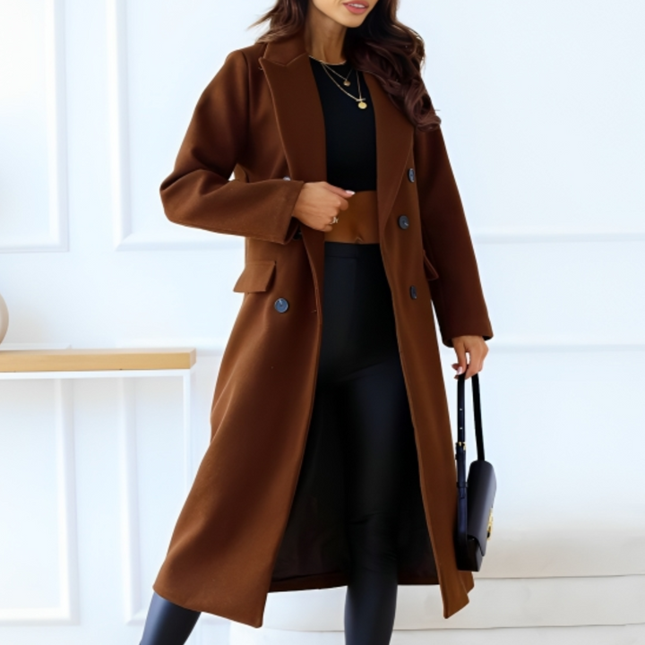 Elegant Wool Winter Coat – Sophisticated Style for Cold Weather