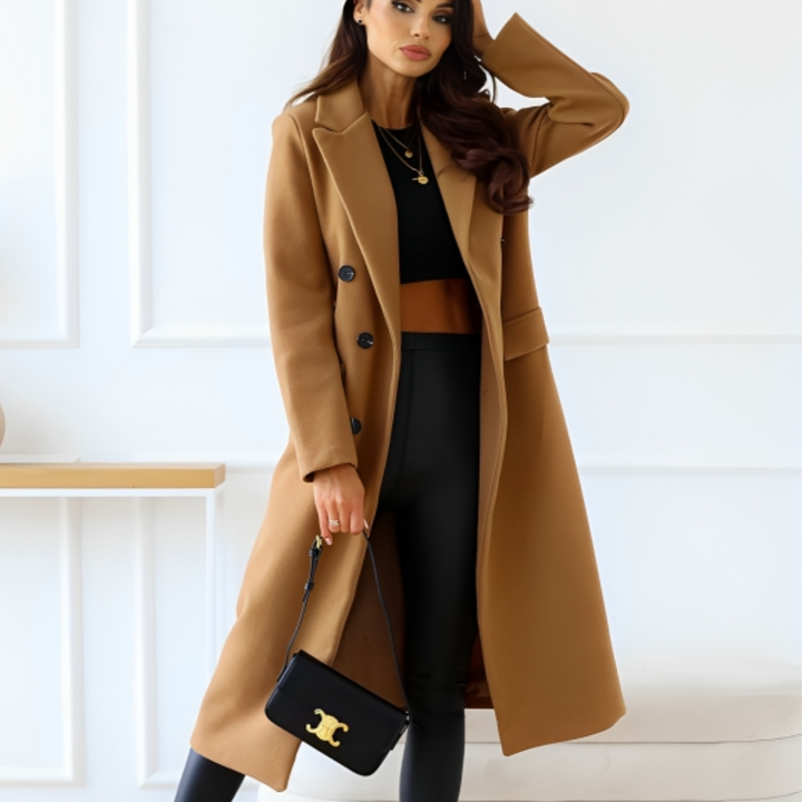 Elegant Wool Winter Coat – Sophisticated Style for Cold Weather