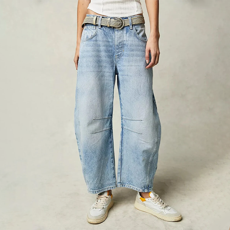 Relaxed Wide-Leg Jeans – Comfortable & Trendy Casual Style