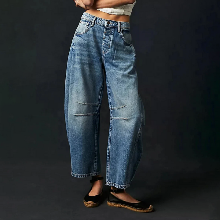 Relaxed Wide-Leg Jeans – Comfortable & Trendy Casual Style