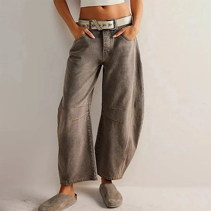 Relaxed Wide-Leg Jeans – Comfortable & Trendy Casual Style