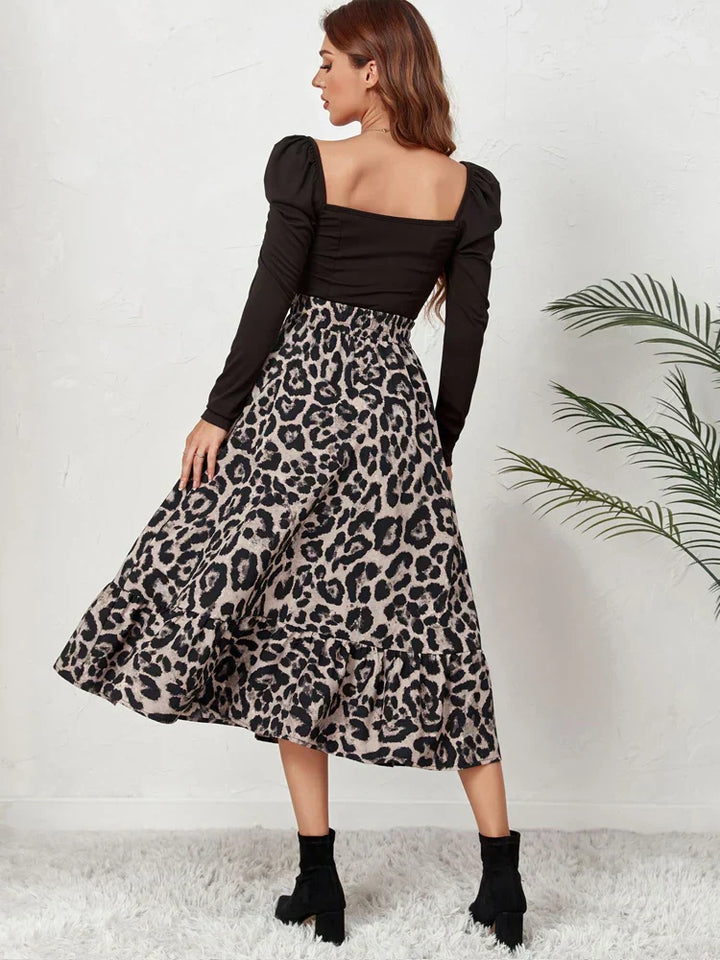Long Flowing Leopard Skirt – Trendy & Chic Statement Piece