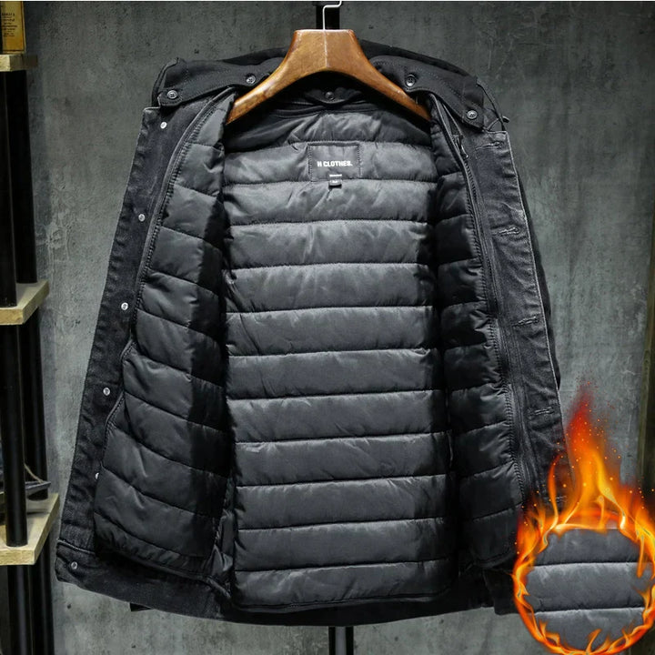 Denim Hoodie Jacket – Trendy Layer for Casual Outfits