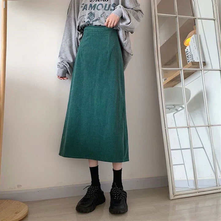 Corduroy Long Skirts – Trendy & Comfortable Everyday Fashion