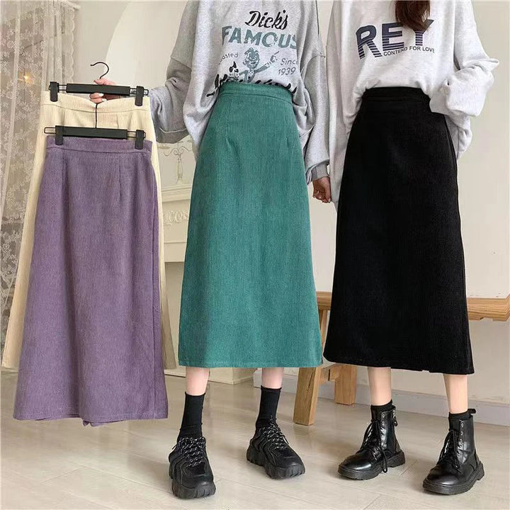 Corduroy Long Skirts – Trendy & Comfortable Everyday Fashion