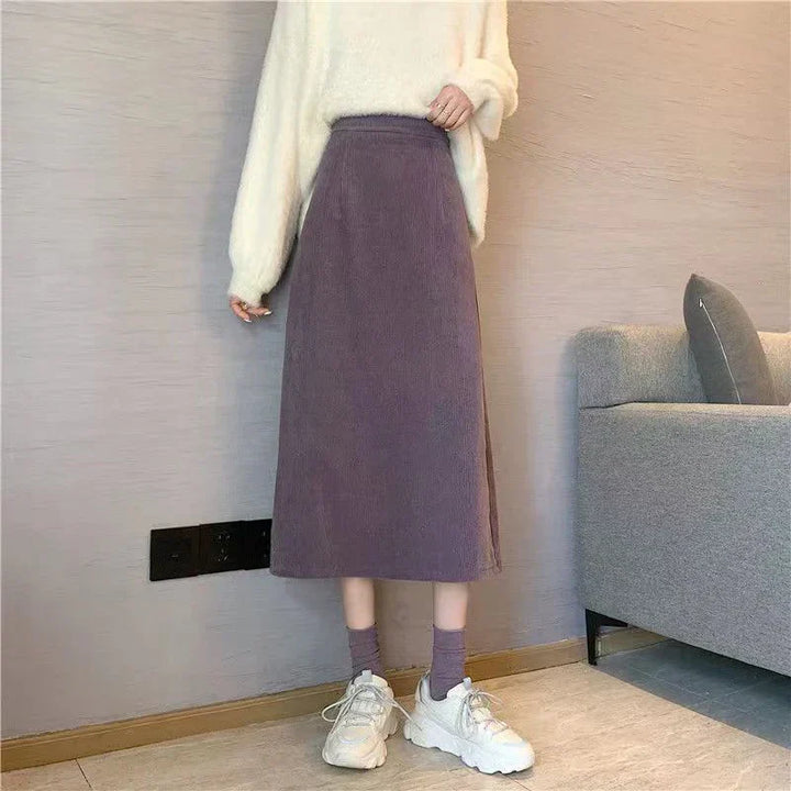 Corduroy Long Skirts – Trendy & Comfortable Everyday Fashion