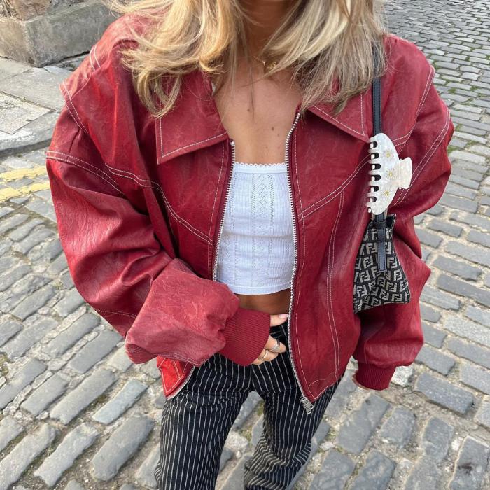 Oversized Leather Jacket – Trendy & Chic Outerwear for Every Occasion
