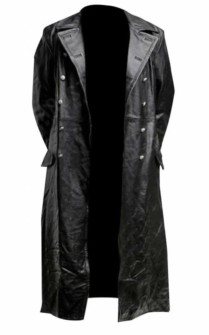 Black Leather Trench Coat – Trendy & Timeless Outerwear