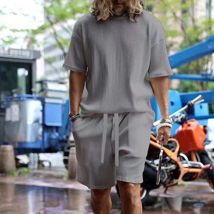 Men's Casual Summer Two-Piece Set – Trendy & Comfortable Outfit Choice