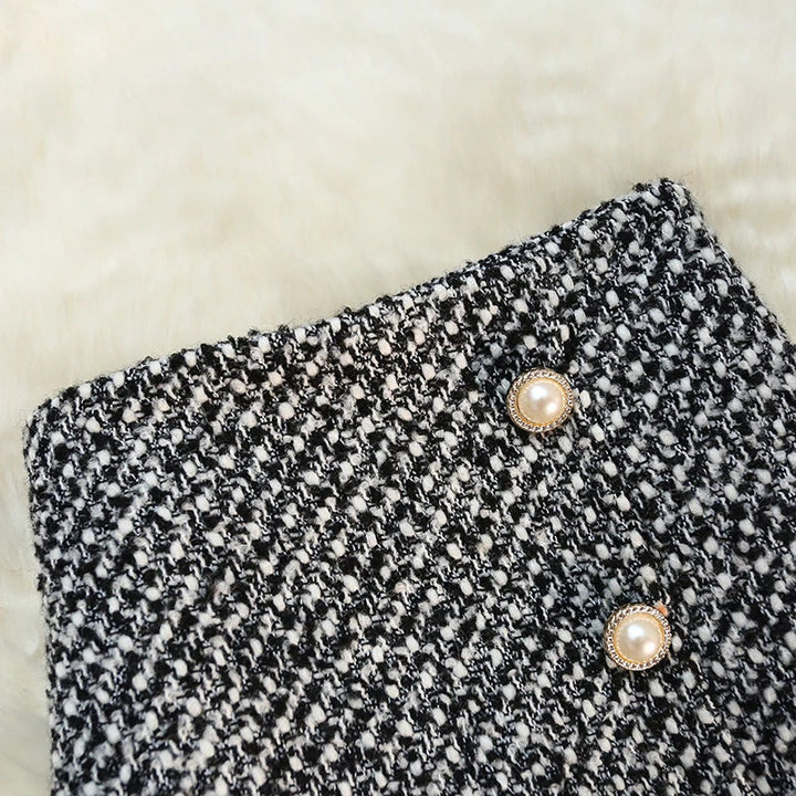 Midi Tweed Skirt – Classic & Elegant Fashion Staple