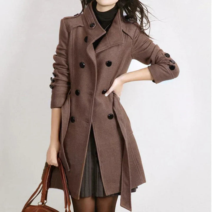 Classic Women's Jacket with Belt – Elegant & Timeless Outerwear